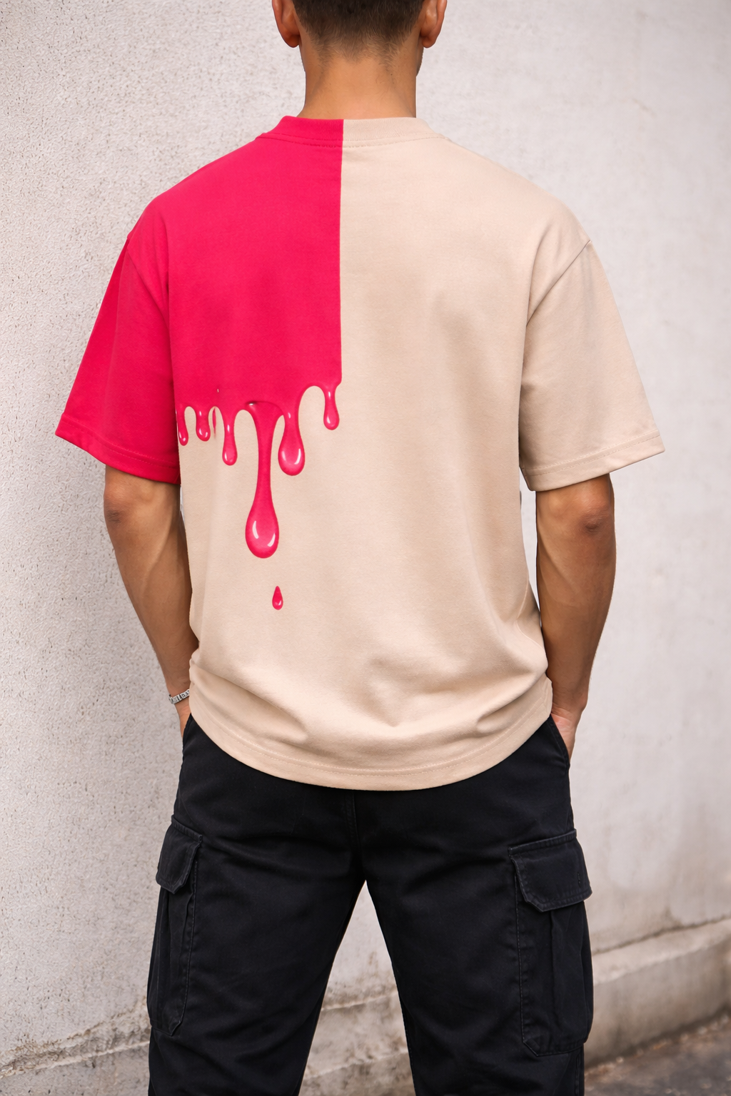 TRAP Melt-Tees | Pink Melt Oversized T-Shirt