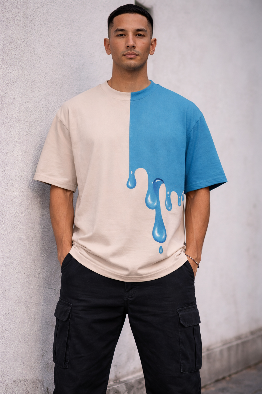TRAP Melt-Tees | Blue Melt Oversized T-Shirt