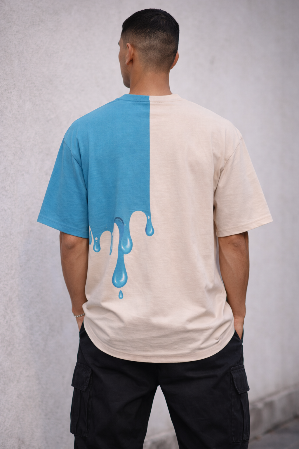 TRAP Melt-Tees | Blue Melt Oversized T-Shirt