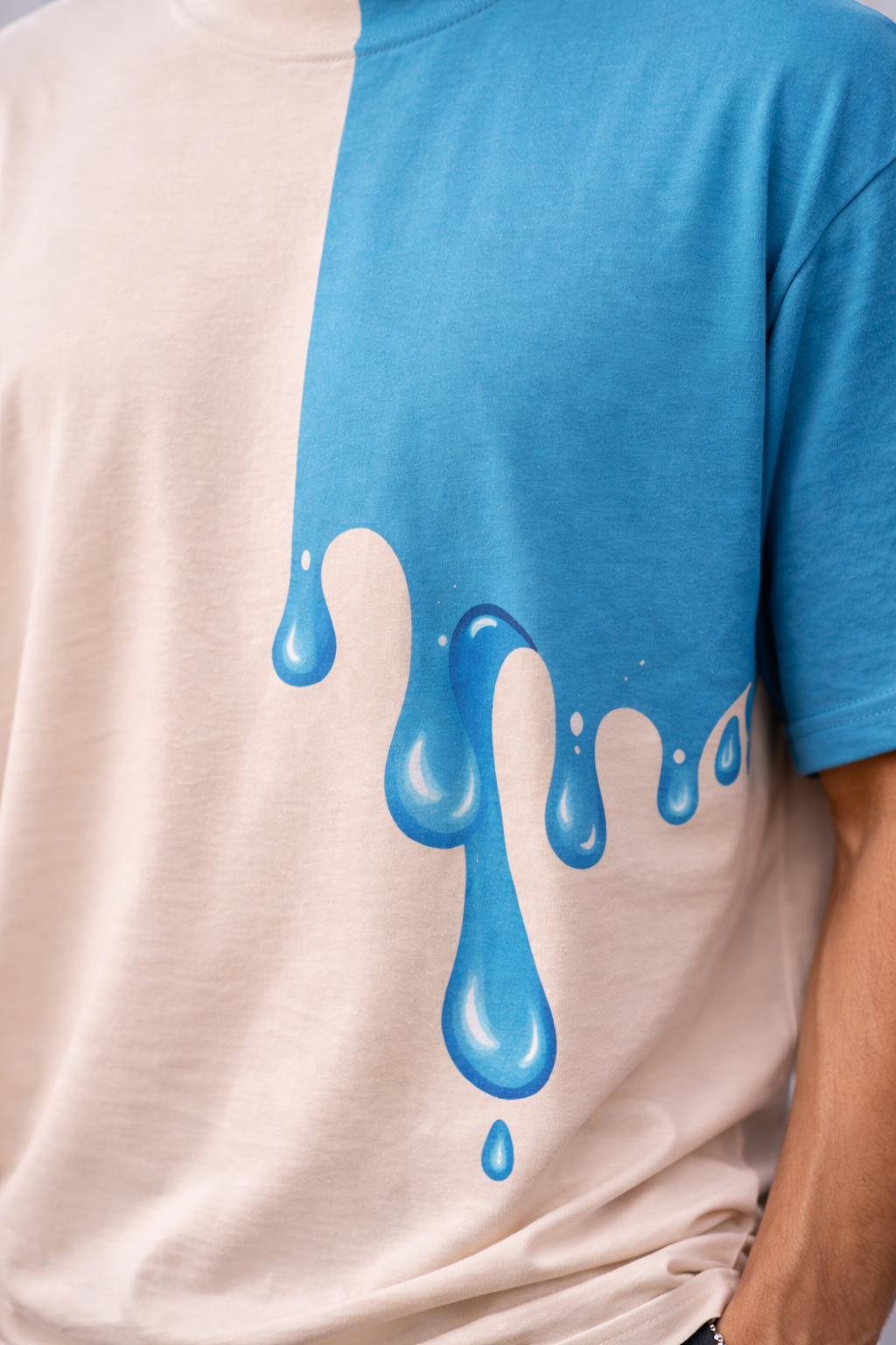 TRAP Melt-Tees | Blue Melt Oversized T-Shirt