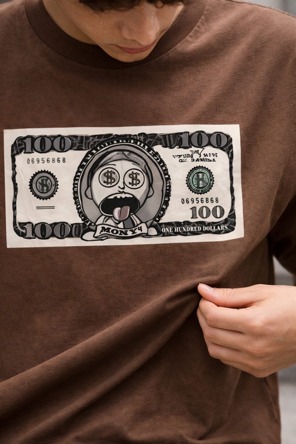 Money Face Oversized T-Shirt